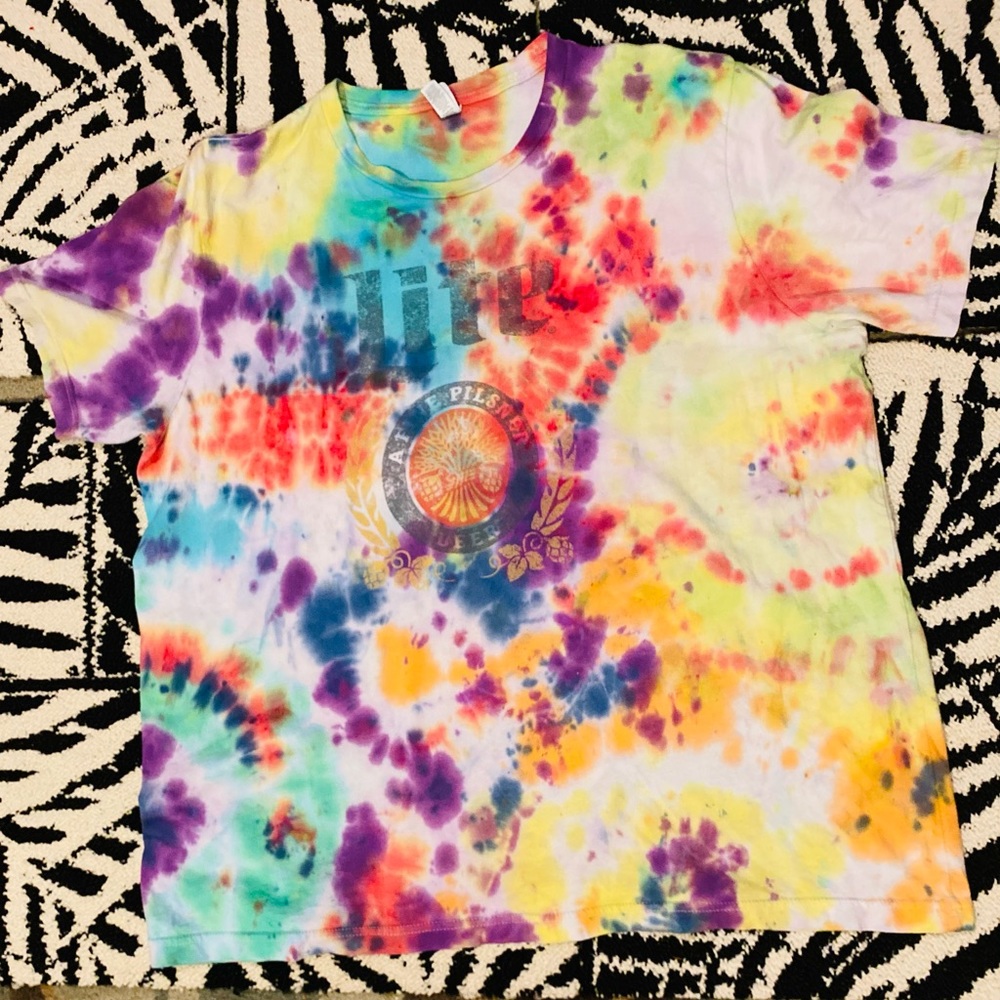 MILLER LITE TIE DYE SHIRT